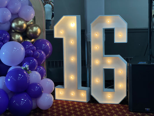 Marquee Numbers 0 - 9 4ft