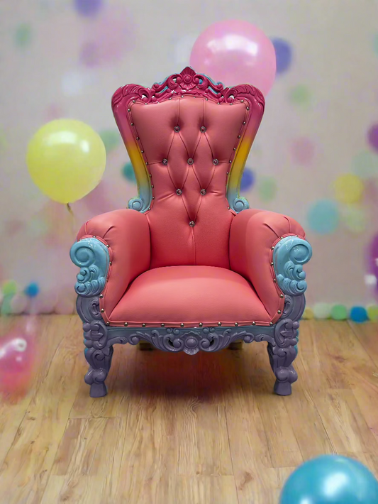 Mini Tiffany Unicorn Throne Chair 36"